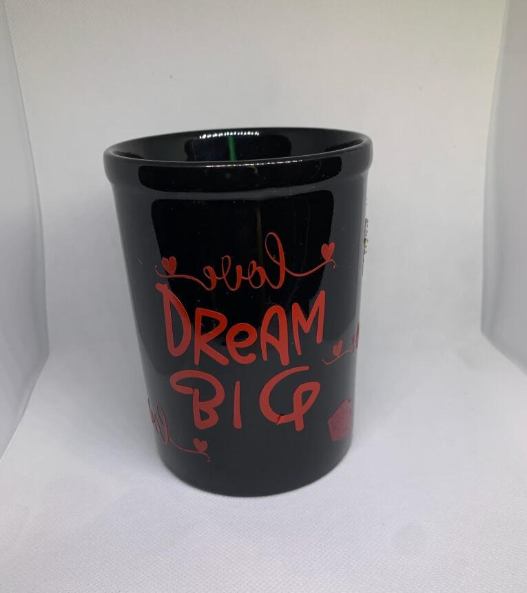 “Dream Big” Red Letter Mug